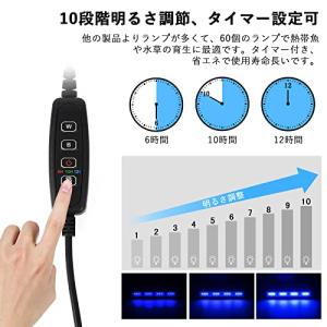 水槽 ライト タイマー付き LEDライト60個...の詳細画像3