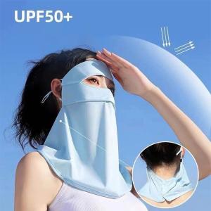 2点セット UPF50+ 冷感マスク ひんやり 涼感 フェイスカバー ランニングマスク フェイスマスク レディース 耳掛け ネックガード 紫外線対策 日焼け防止｜toothi-store