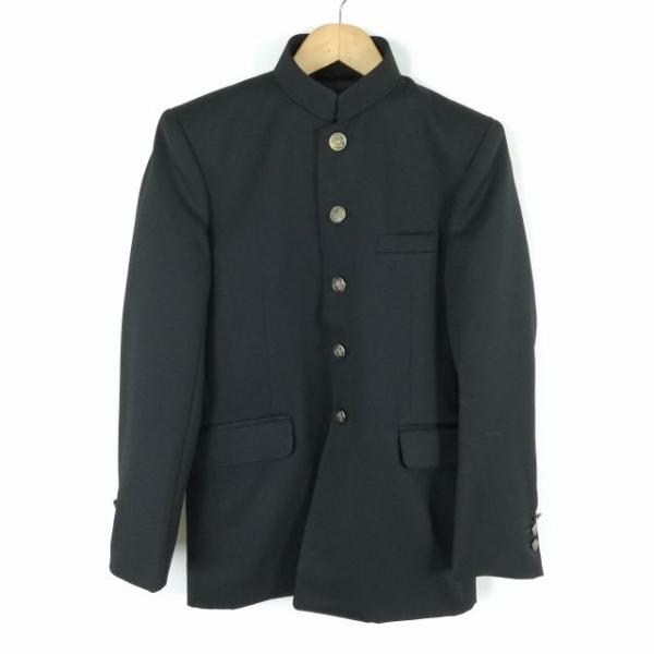 学生服 学ラン 約165A  男子 上着 変形学生服 Van Jet 詰襟 カシドス 黒 中古 ラン...