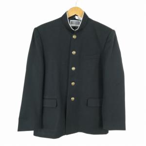 学生服 VAN JET 学ラン 約160A 男子 上着 変形学生服 詰襟 カシドス 黒 