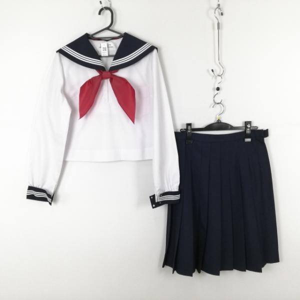 セーラー服 スカート スカーフ 上下3点セット 170A 大きいサイズ オリーブデオリーブ 中間服 ...