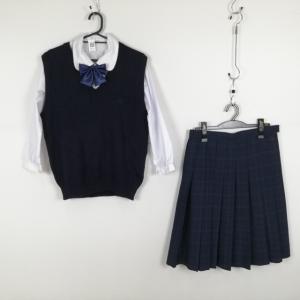東京女学館高校 制服 冬セーラー服 スカート 上下セット