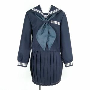 冬・紺プリーツ ロングスカート スケバン（90cm丈）tam-s-1002