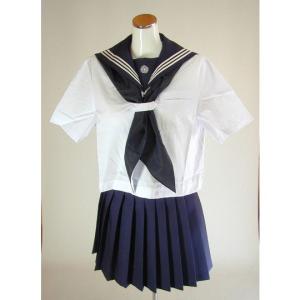 川村学園中学高校 制服 夏 セーラー服 スカート 等 上下セット