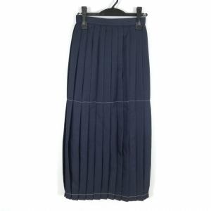 冬・紺プリーツ ロングスカート スケバン(90c...の商品画像