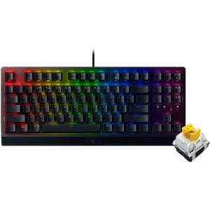 Razer メカニカルゲーミングキーボード テンキーレス 黄軸 英語配列 BlackWidow V3 Tenkeyless - Yellow Switch RZ03-03491800-R3M1