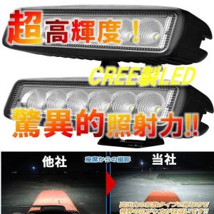 ☆超高輝度!驚異的照射!☆ 最新 CREE製 18W LED ６連