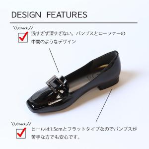 パンプス レディース フラットシューズ 日本製...の詳細画像4