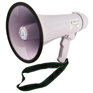 拡声器 ハンドマイク付き メガフォン 高出力 25W 大音量