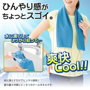 濡らして冷たい 冷感タオル ひんやりタオル 暑...の詳細画像1