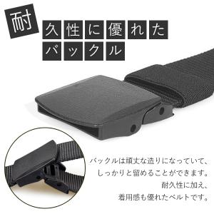 ナイロンベルト メンズ カジュアル 無段階調節...の詳細画像3