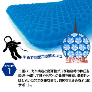 ハニカムゲルクッション 接触冷感 ひんやり カ...の詳細画像2