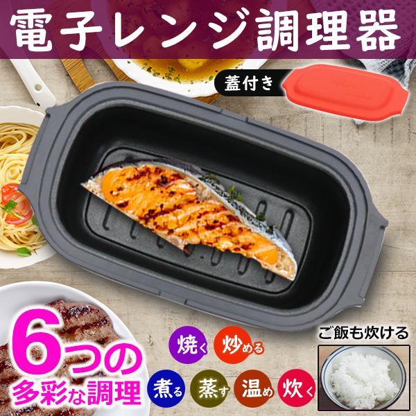 電子レンジ専用調理器 魚 焼き魚 焼き目 レンジ 調理 レンジで焼き魚 時短 蒸し器 電子レンジ魚焼...