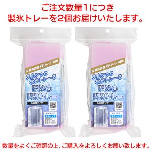 製氷皿 製氷トレー 2個セット 蓋付き ブロッ...の詳細画像4
