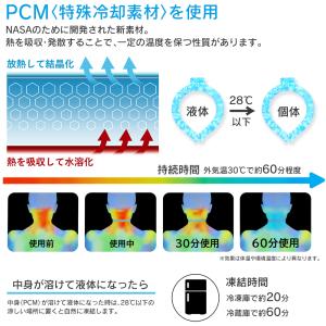 冷感リング 28℃ アイスネックリング 冷却グ...の詳細画像3