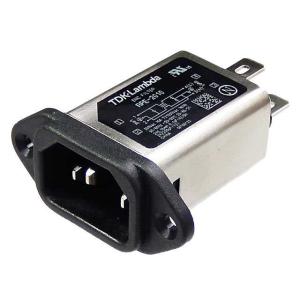 ACインレット ノイズフィルター内蔵 インレット IEC C14 250V 10A 電源ノイズ対策 ...