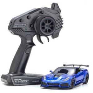 京商 ミニッツRWDシリーズ レディセット シボレー コルベット ZR1 エルクハートレイクブルーメタリック LEDライトユニット付 32334BL 新品 在庫あり