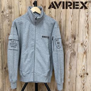 AVIREX アヴィレックス FATIGUE STAND ZIP スウェット 783-3930011 ファティーグ スタンドジップジャケット ポケット付き  アビレックス メンズ 長袖｜topism