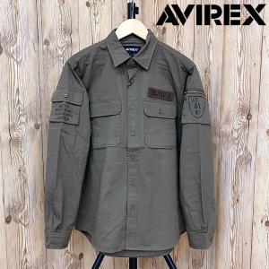 AVIREX アヴィレックス アビレックス 長袖 シャツ メンズ 総柄シャツ