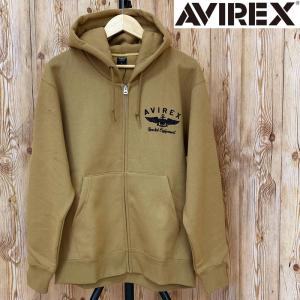 AVIREX アヴィレックス アビレックス ジップパーカー バーシティ ロゴ