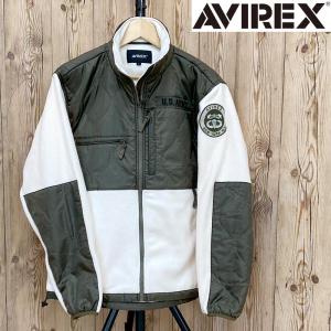 AVIREX アビレックス アヴィレックス QUILT COMBI FLEECE JACKET