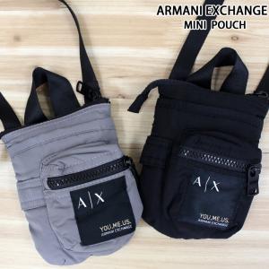 ARMANI EXCHANGE アルマーニエクスチェンジ AX ミニポーチ ショルダー クロスボディバッグ 鞄 カバン バッグ メンズ ブランド｜topism