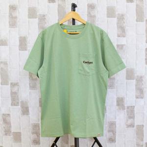 Carhartt カーハート リラックスフィットLineグラフィックバックプリントポケット付き半袖Tシャツ メンズ トップス｜topism