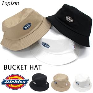 Dickies ディッキーズ CALIF WAPPEN BUCKET HAT カリフ ワッペン バケットハット 無地 綿100％ 男女兼用 男性用 女性用 ユニセックス｜topism