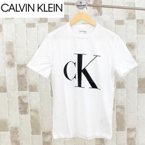 Calvin Klein カルバンクライン CK ビッグロゴ モノグラム グラフィックTシャツ クルーネック 半袖Tシャツ トップス メンズ ブランド｜topism