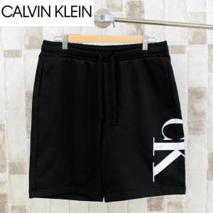 Calvin Klein カルバンクライン CK ビッグロゴ サイドプリント グラフィック スウェット ハーフパンツ イージーパンツ メンズ ブランド｜topism