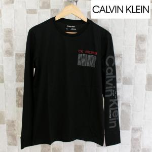 Calvin Klein カルバンクライン CK スリーブ BIGロゴ クルーネック ロングTシャツ 長袖 トップス ロンT｜topism