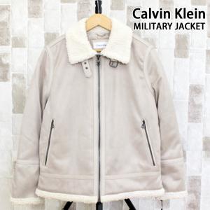 Calvin Klein カルバンクライン CK B-3 フェイクシアリングジャケット B-3 Faux Shearling Jacket アウター ブルゾン 秋 冬 ミリタリージャケット メンズ｜topism