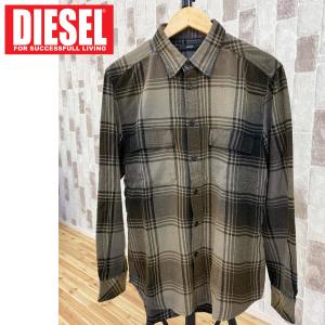 DIESEL ディーゼル ビンテージ加工 ルーズフィット ネルシャツ