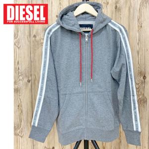 DIESEL ディーゼル メンズ パーカー スウェット 長袖ZIPアップ ブランディングテープ スウェットパーカーUMLT-BRANDON-Z 男女兼用 ユニセックス｜topism