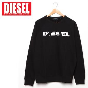 DIESEL ディーゼル  トレーナー メンズ ロゴラバープリント スウェット プルオーバー 裏起毛 S-ORESTES-B ブランド｜topism