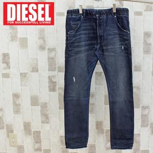 DIESEL ディーゼル デニム メンズ JOGG JEANS ジョグデニム ジョグジーンズ スウェットデニム ストレッチ テーパード ヴィンテージUSED加工 ジーンズ｜topism