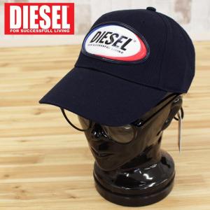 DIESEL ディーゼル キャップ　ベースボールキャップ 帽子 シーズナルワッペン ブランドロゴ アジャスター 黒 C-DIAZ メンズ レディース ユニセックス｜topism