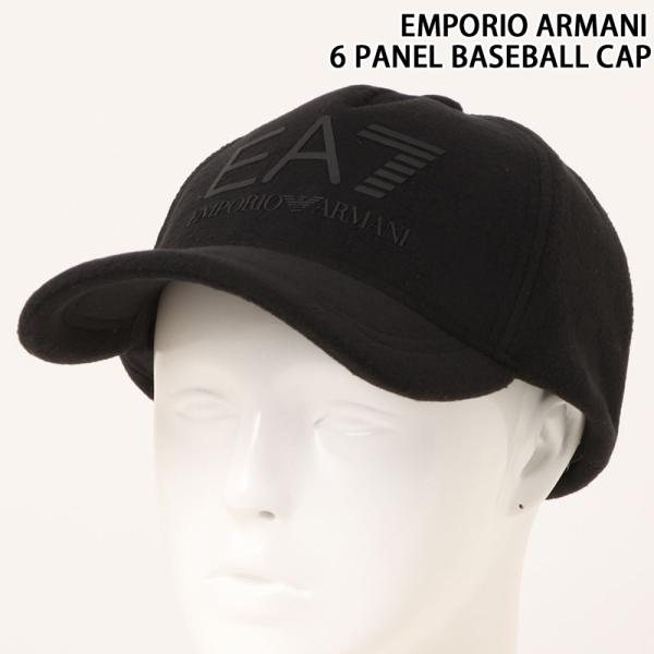 EMPORIO ARMANI エンポリオアルマーニ EA-7 ラバーロゴ フリース 6パネルベースボ...
