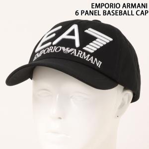 EMPORIO ARMANI エンポリオアルマーニ EA-7 ビッグロゴ刺繍6パネルベースボールキャップ 245091 CC980 メンズ ブランド