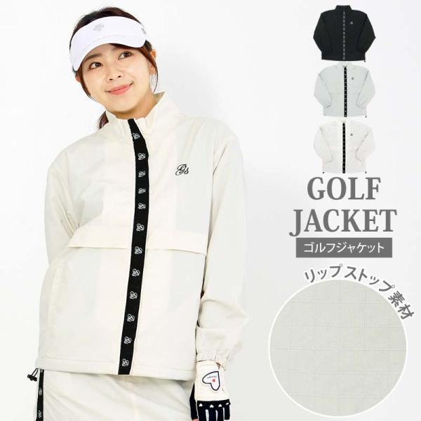 ゴルフウェア レディース gs GOLF ゴルフジャケット アウター ブルゾン ジップアップ リップ...