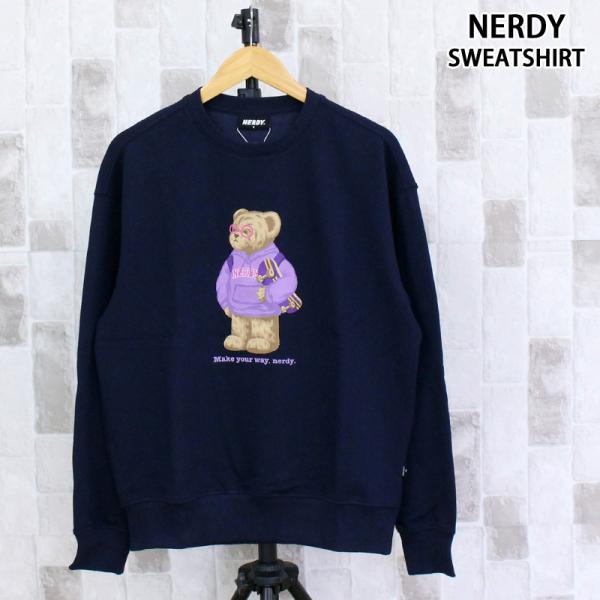 NERDY ノルディ クレバーネディスウェットシャツ CLEVER NEDDY SWEATSHIRT...