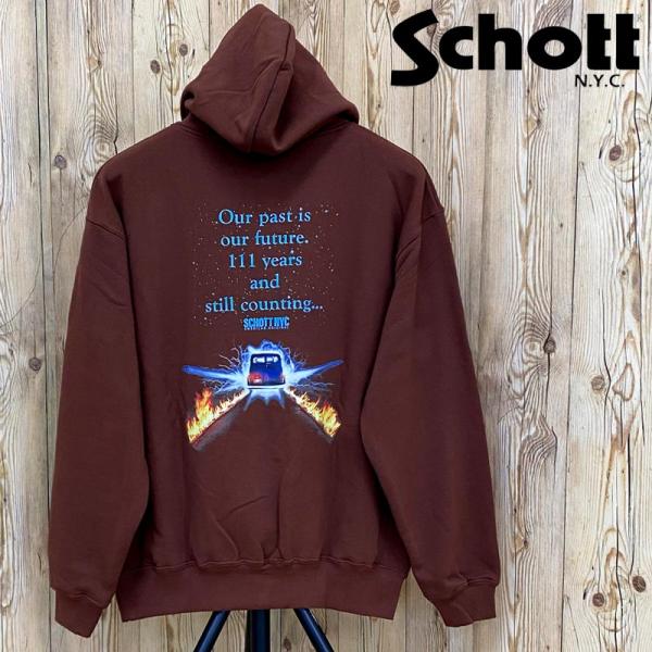 Schott ショット OUR PAST IS OUR FUTURE HOODED SWEAT アワ...