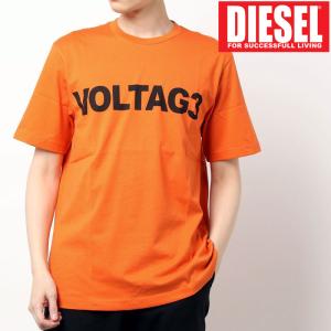 DIESEL ディーゼル ロゴプリント クルーネック 半袖Tシャツ「T-JUST-X1」｜topism