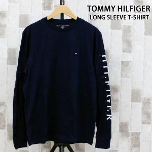 TOMMY HILFIGER トミー ヒルフィガー スリーブロゴワンポイントフラッグロングTシャツ ロンT クルーネック 78j9705 メンズ ロゴ トップス 長袖