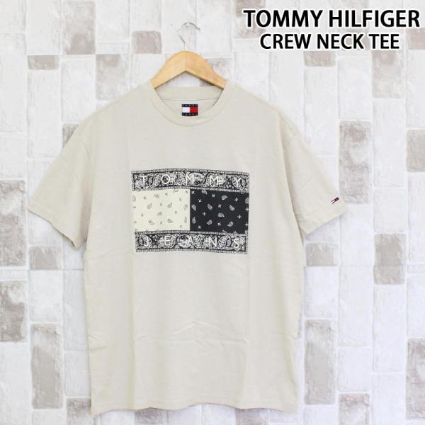 TOMMY HILFIGER トミー ヒルフィガー TJM リラックス ペイズリー フラッグ Tシャ...