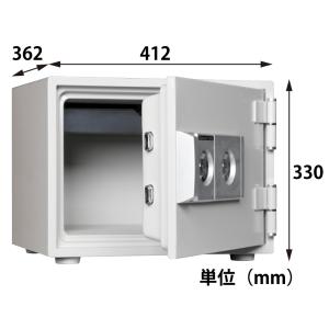 ダイヤセーフ 耐火金庫 DW30-1 2キー式 29kg
