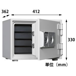 車上渡し】日本アイエスケイ 耐火金庫 CPS-A4 ワンキー式 日本製 22kg