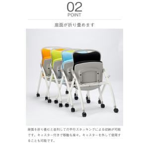 ミーティングチェア【2脚セット】 MJ-40-2の詳細画像4
