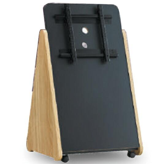 木製サイネージスタンド32-50インチ対応トライアングルスタンド ナチュラルSS-TRI11-NA1...