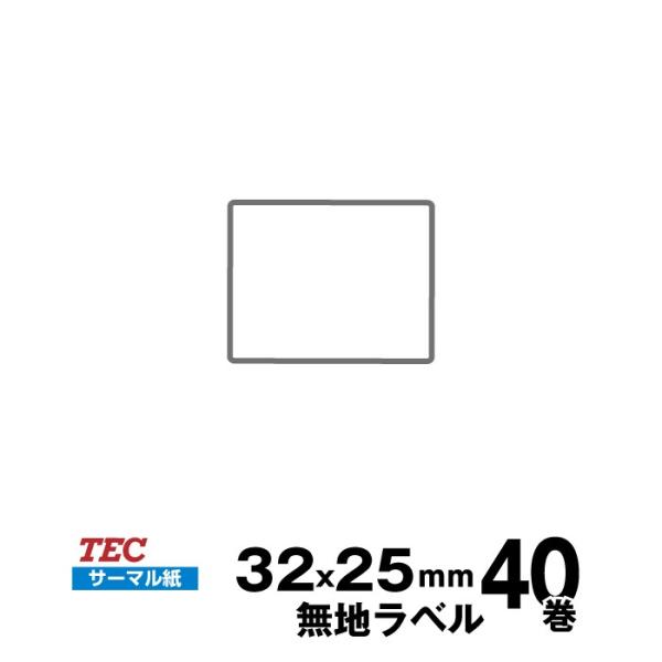 TEC(テック)純正 KP-20/KP-30 標準ラベル 10019041666 サーマル紙　サイズ...